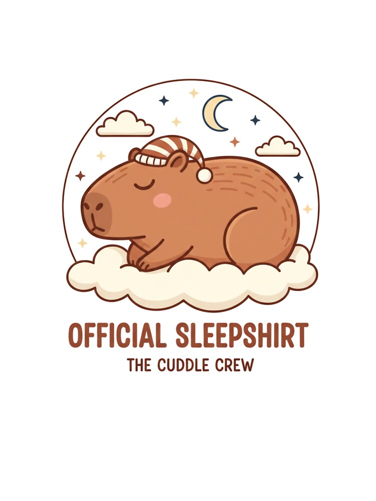 Cute Capybara Official Sleepshirt Cozy Pajama T-Shirts, Hoodie, Sweatshirt