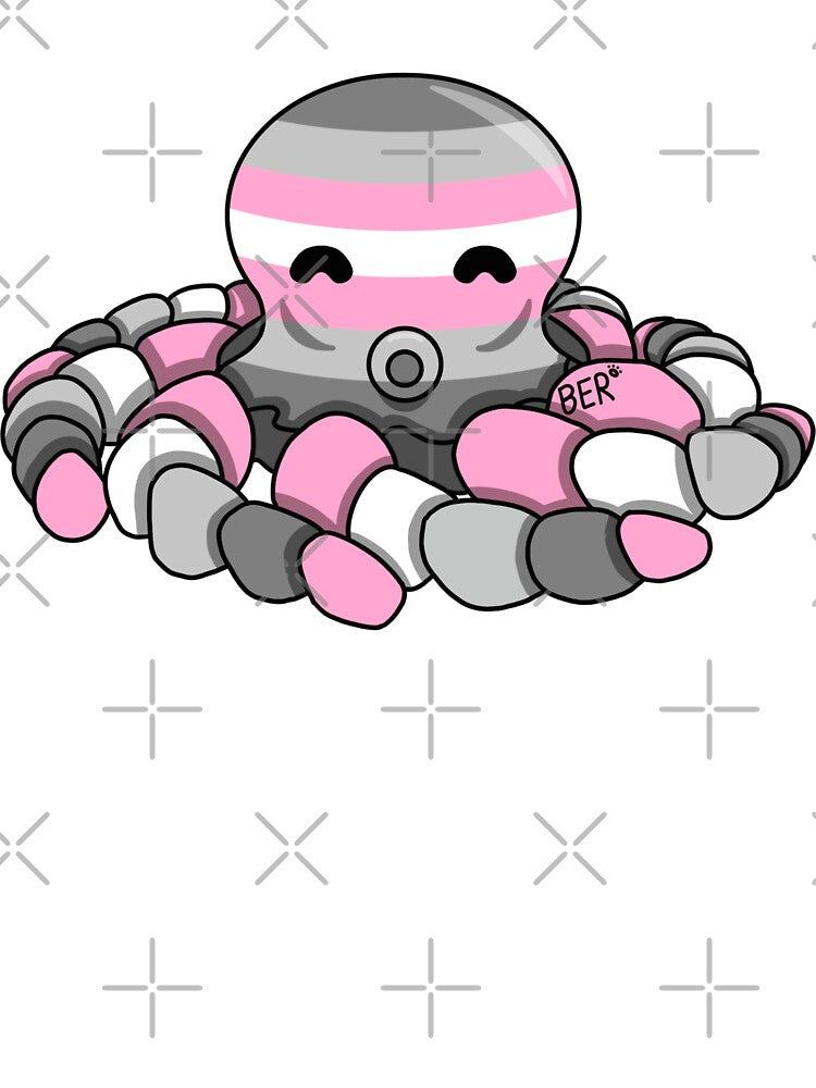 Demigirl Pride Fidget Octopus by SentABear T-Shirts, Hoodie, Sweatshirt | BlankRebels.com (Image 3)