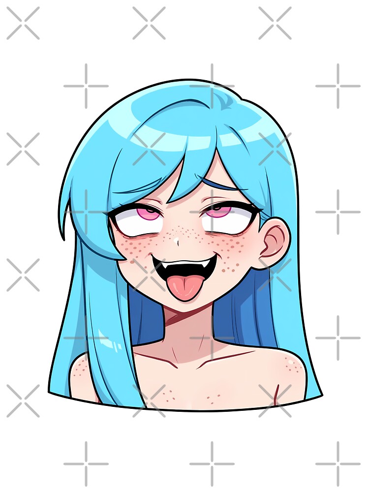 Flushed Anime Face – Kumi (Original Character Art) by Kumi-dsgn