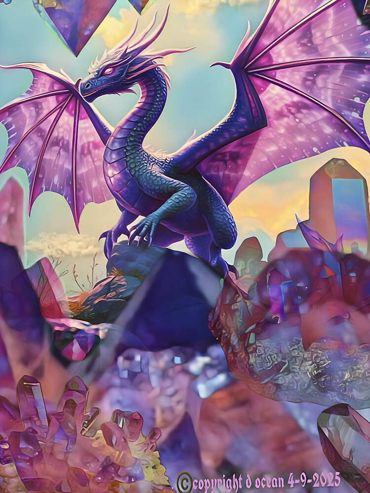 Amethyst Dragon Hoard by Oceandiana T-Shirts, Hoodie, Sweatshirt | BlankRebels.com (Image 3)