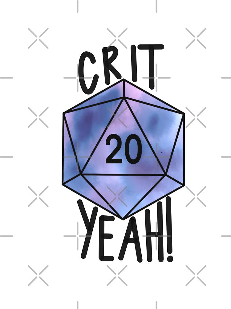 Crit Yeah! D20 by ladystromas T-Shirts, Hoodie, Sweatshirt | BlankRebels.com (Image 3)