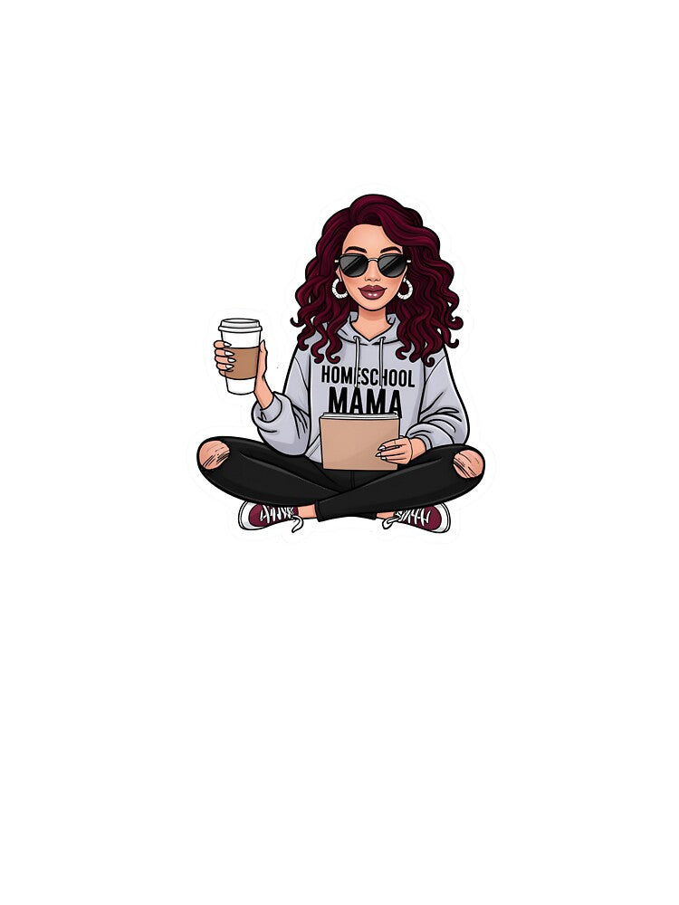 Homeschool Mama Coffee & Planner Sticker by zappystix T-Shirts, Hoodie, Sweatshirt | BlankRebels.com (Image 3)