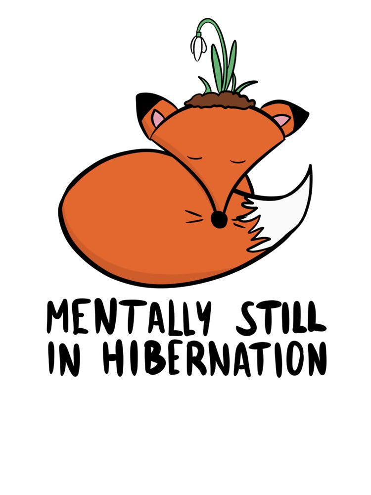 Mentally Still In Hibernation Cute Sleeping Fox by DesignFreakArt T-Shirts, Hoodie, Sweatshirt | BlankRebels.com (Image 3)