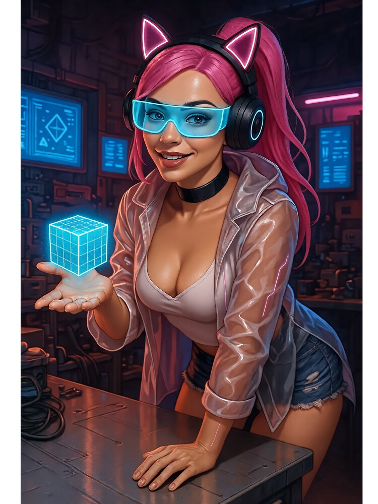 CathryneDelamort offers glowing cube cat ears by CathryneDelamort T-Shirts, Hoodie, Sweatshirt | BlankRebels.com (Image 3)