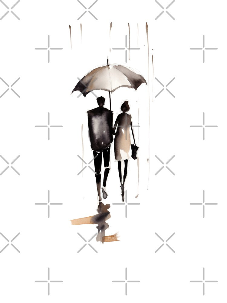 Couple in the Rain by Sketch-Shack T-Shirts, Hoodie, Sweatshirt | BlankRebels.com (Image 3)