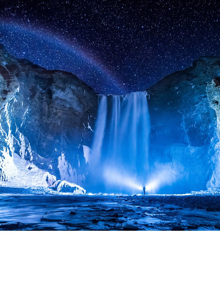 Beautiful Iceland Waterfall, Northern Lights by newburyboutique T-Shirts, Hoodie, Sweatshirt | BlankRebels.com (Image 3)