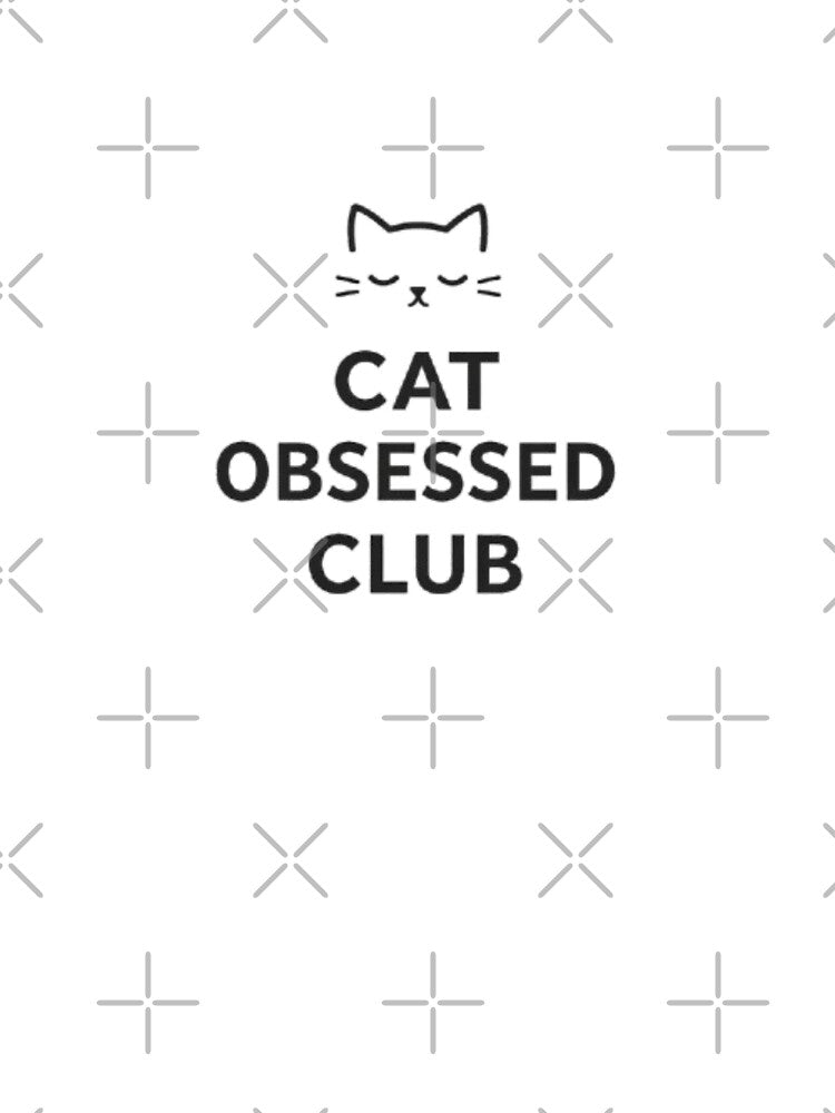 Cat Obsessed Club Minimalist Cat Lover T-Shirts, Hoodie, Sweatshirt