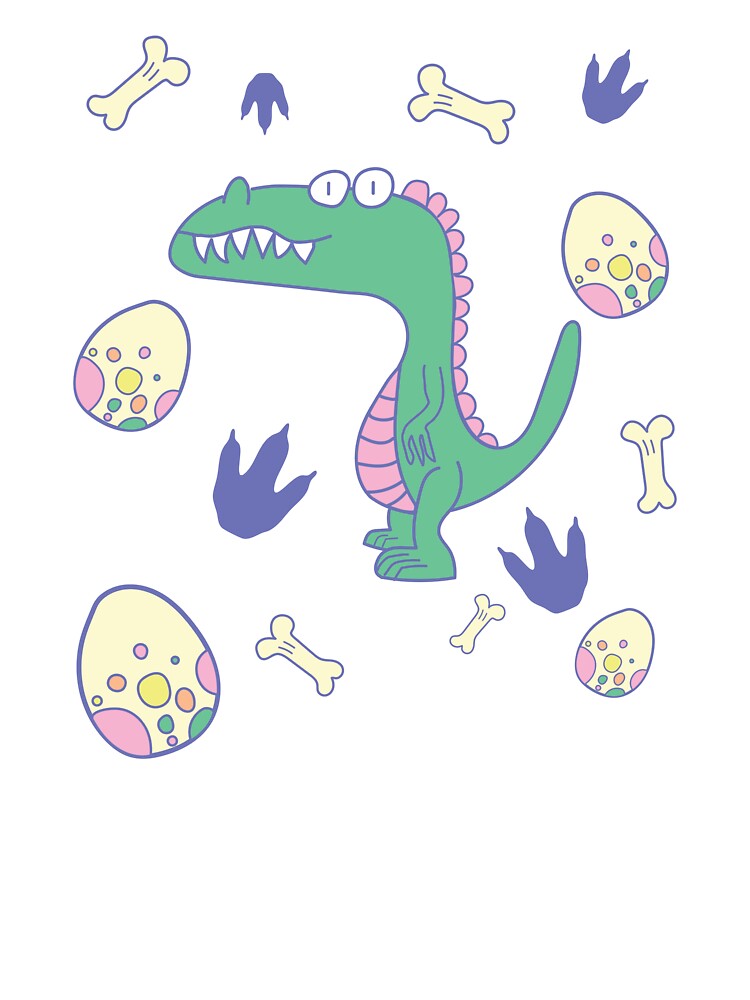 Green Dino by dileodoodles T-Shirts, Hoodie, Sweatshirt | BlankRebels.com (Image 3)