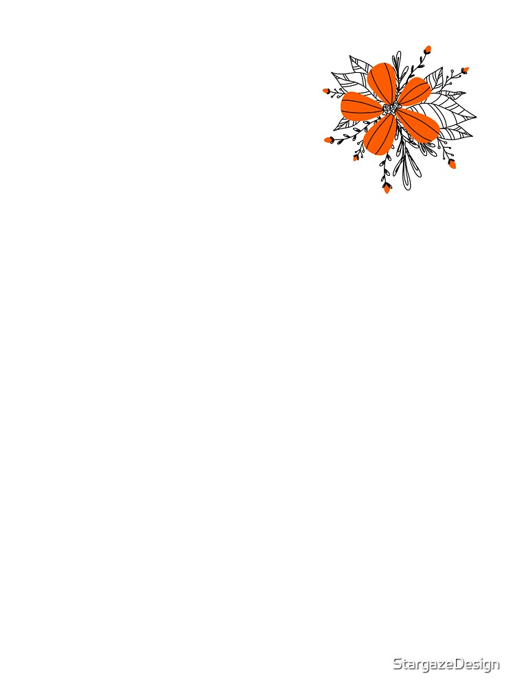 Orange Flower! by StargazeDesign T-Shirts, Hoodie, Sweatshirt | BlankRebels.com (Image 3)