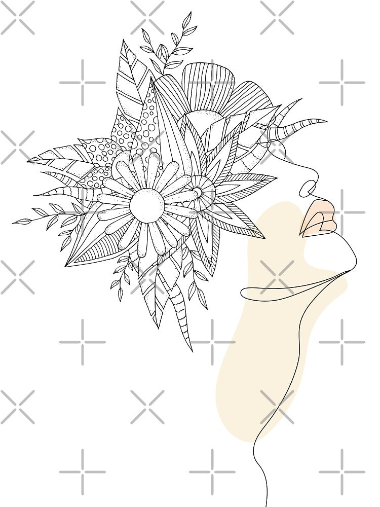 Female Floral Line by SurfolioPrints T-Shirts, Hoodie, Sweatshirt | BlankRebels.com (Image 3)