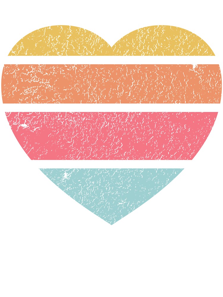 Retro Sunset Heart – Vintage Love Aesthetic Design by Omefis T-Shirts, Hoodie, Sweatshirt | BlankRebels.com (Image 3)