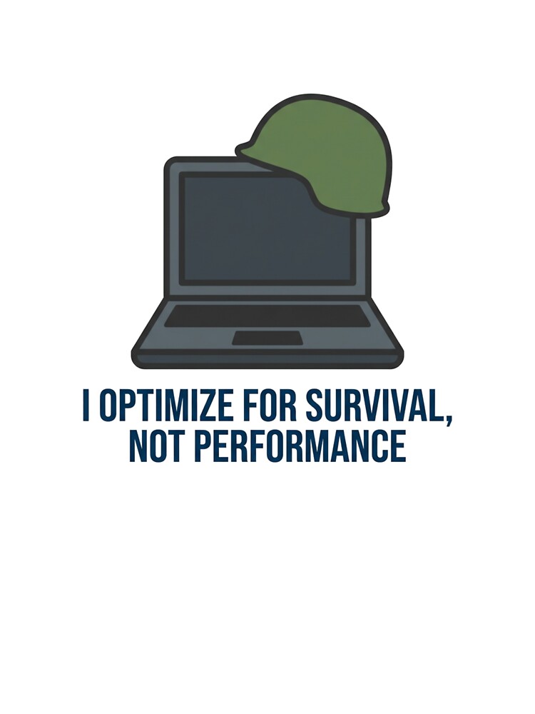 I Optimize For Survival Not Performance Developer by DuckShip T-Shirts, Hoodie, Sweatshirt | BlankRebels.com (Image 3)