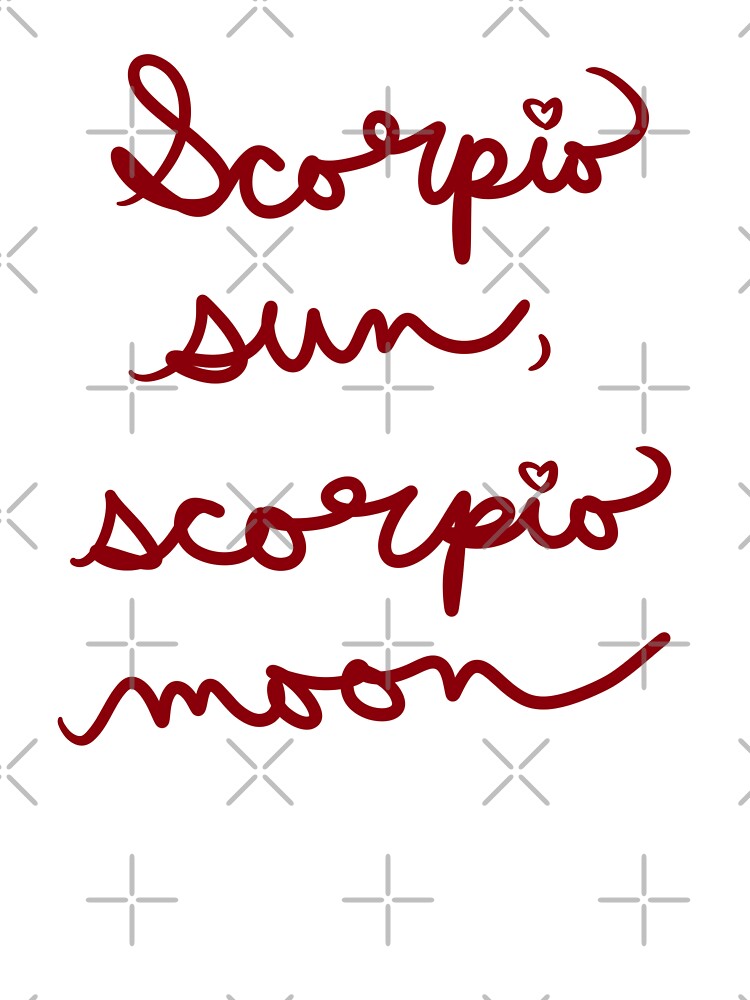 Scorpio Sun, Scorpio Moon by abeink T-Shirts, Hoodie, Sweatshirt | BlankRebels.com (Image 3)