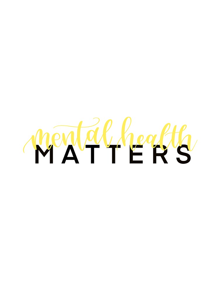 Mental Health Matters (Yellow) by sgunturu2 T-Shirts, Hoodie, Sweatshirt | BlankRebels.com (Image 3)