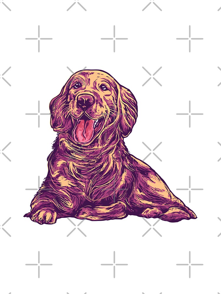 Cute Golden Retriever by Artistic Prints T-Shirts, Hoodie, Sweatshirt | BlankRebels.com (Image 3)