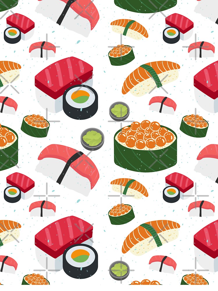 I Love Sushi Pattern Design by happyshopg T-Shirts, Hoodie, Sweatshirt | BlankRebels.com (Image 3)
