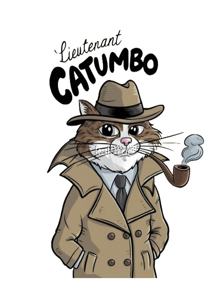 Cat as Columbo by kalutor T-Shirts, Hoodie, Sweatshirt | BlankRebels.com (Image 3)