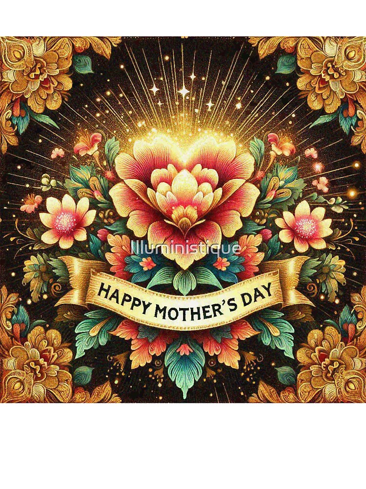 Mothers Day Flower Heart Gift Card by Illuministique T-Shirts, Hoodie, Sweatshirt | BlankRebels.com (Image 3)