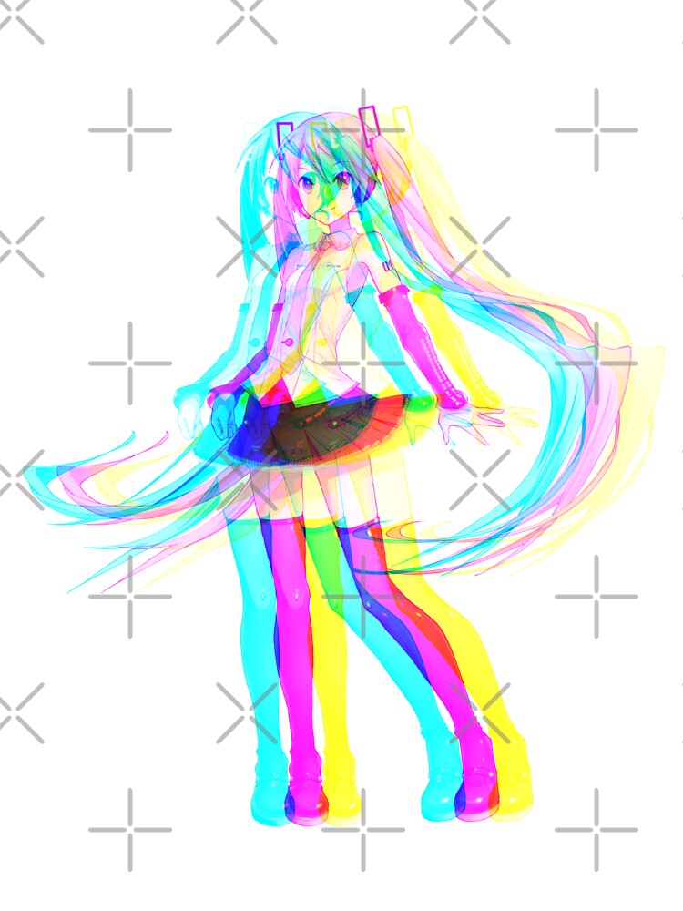 Glitched Hatsune Miku by Daisymoon05 T-Shirts, Hoodie, Sweatshirt | BlankRebels.com (Image 3)