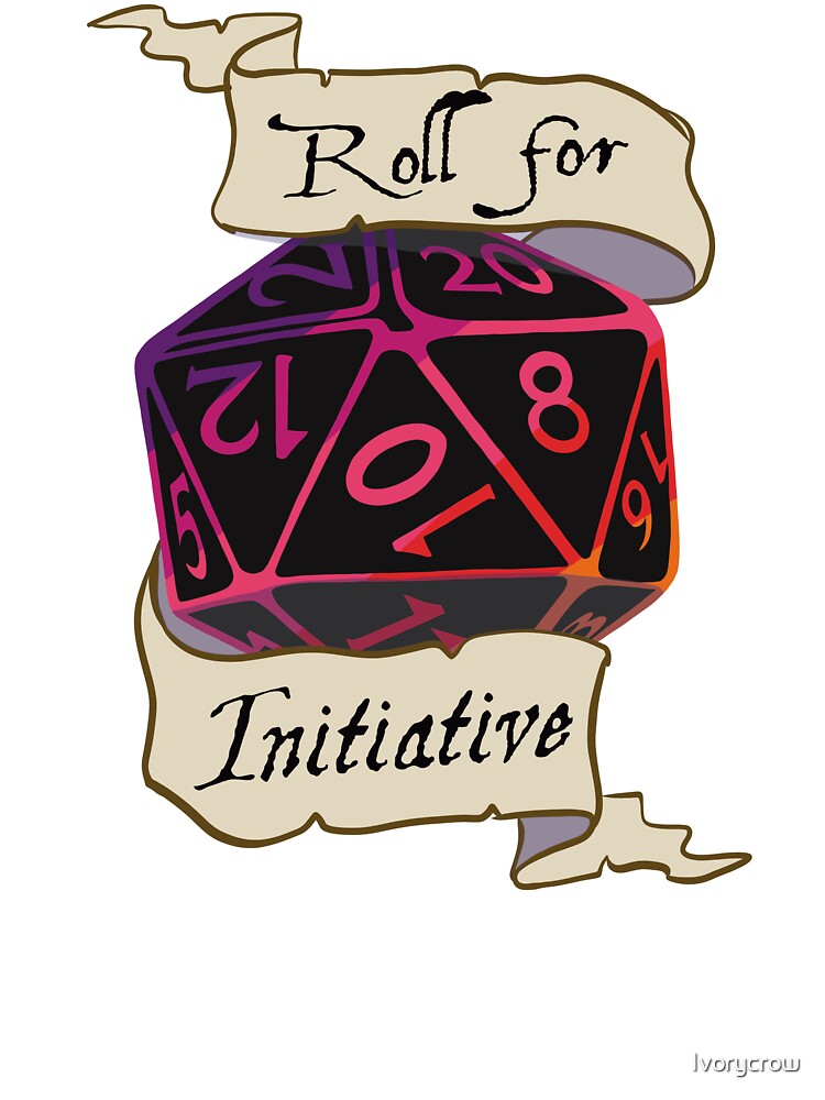 Roll for Initiative Dark Mode d20 by Ivorycrow T-Shirts, Hoodie, Sweatshirt | BlankRebels.com (Image 3)