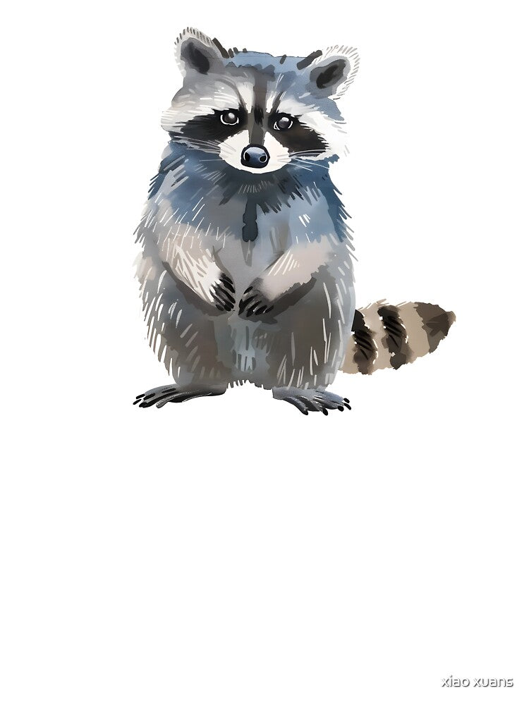 Cute Raccoon by xiao xuans T-Shirts, Hoodie, Sweatshirt | BlankRebels.com (Image 3)