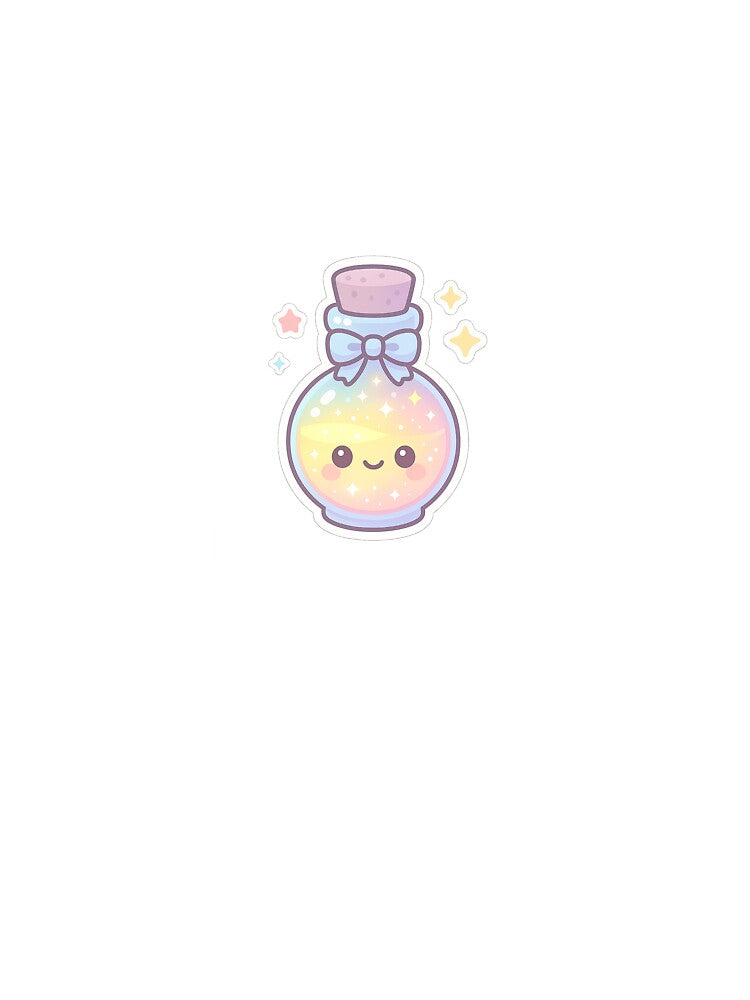 Kawaii Magic Potion Stickers – Pastel Rainbow Bottle T-Shirts, Hoodie, Sweatshirt