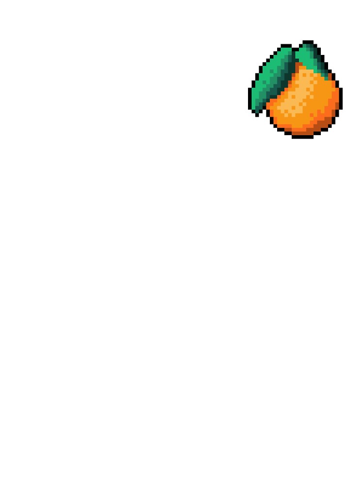 Pixel Tangeriene - pixel food art by LittleFoodShop T-Shirts, Hoodie, Sweatshirt | BlankRebels.com (Image 3)