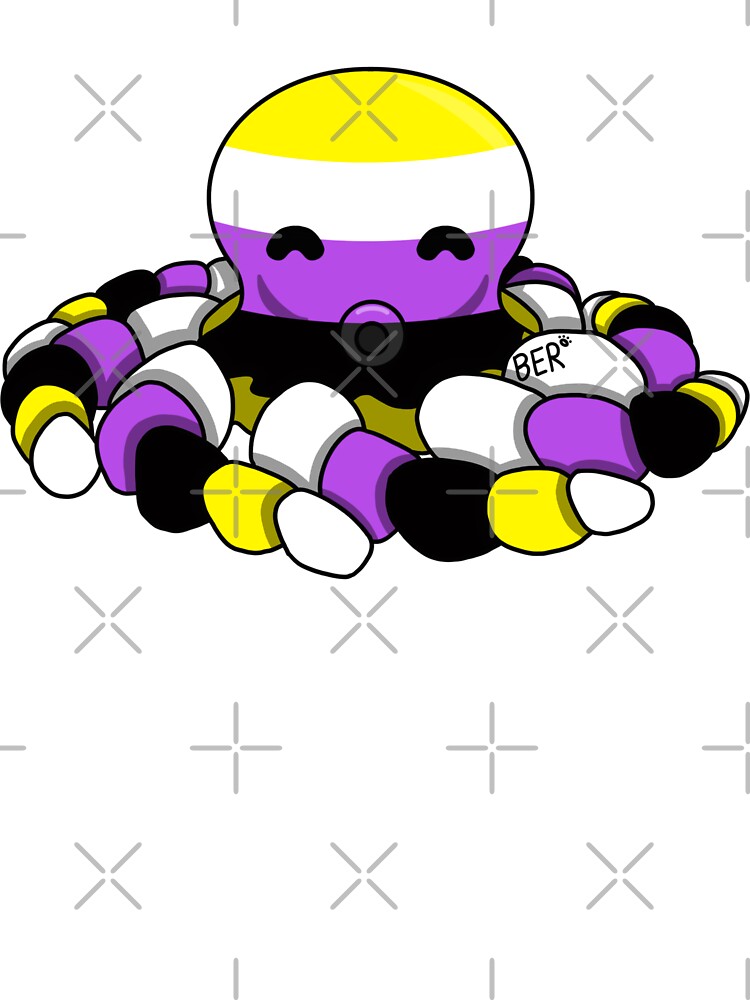 Nonbinary Pride Fidget Octopus by SentABear T-Shirts, Hoodie, Sweatshirt | BlankRebels.com (Image 3)