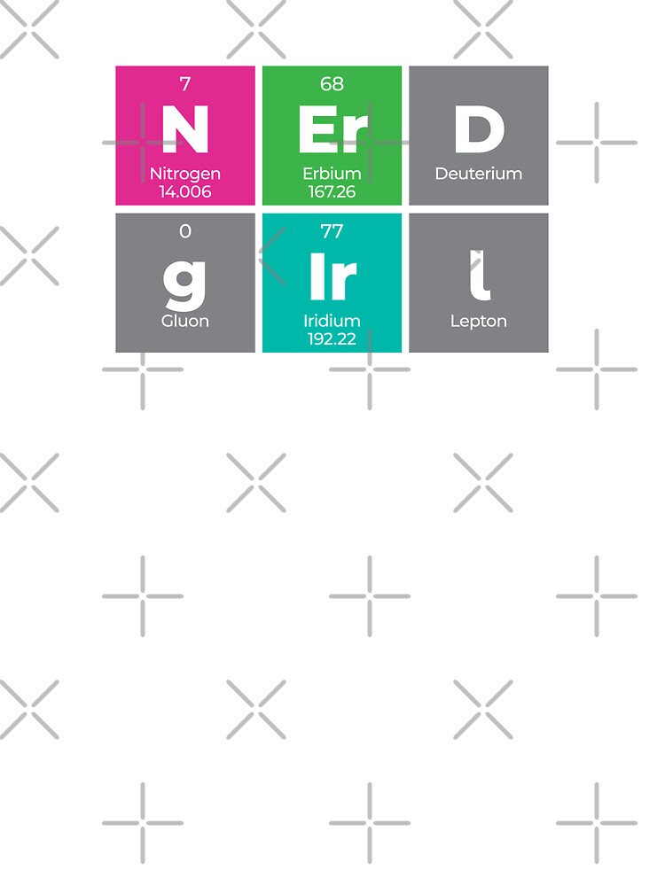 Nerd Girl Periodic Table Design – Funny Science Gift by Rodney's Marketplace T-Shirts, Hoodie, Sweatshirt (Image 3)