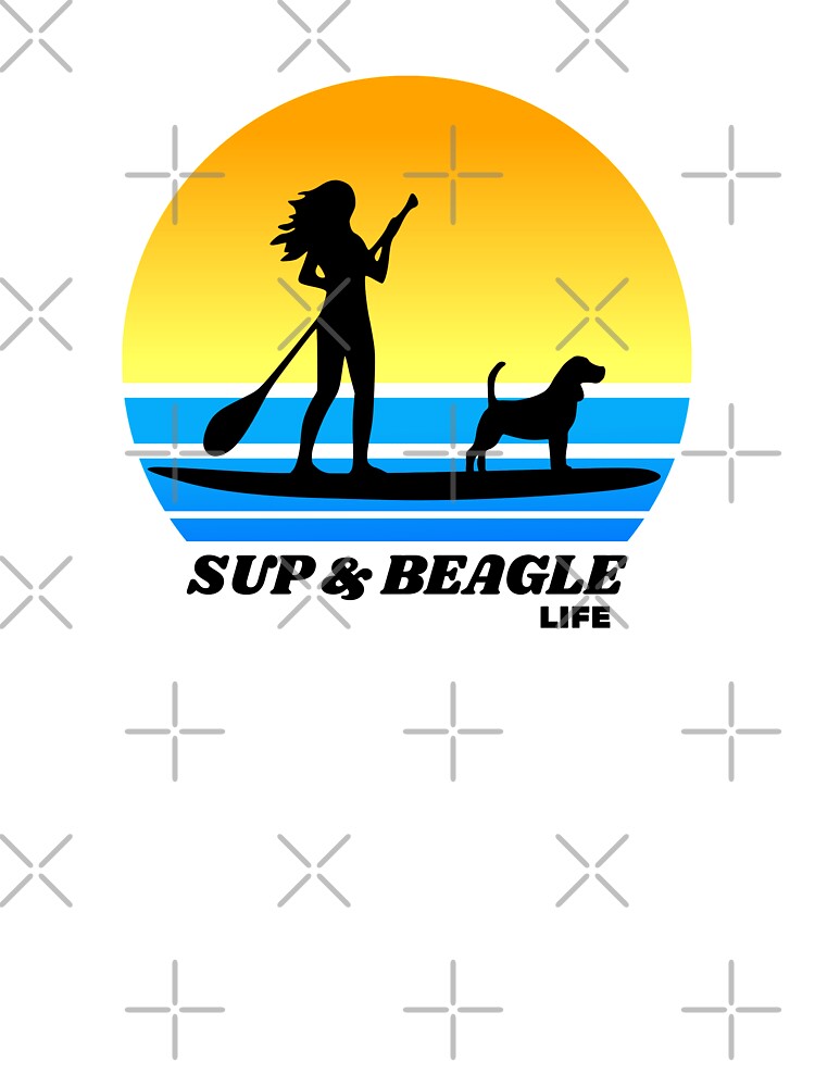 SUP and Beagle Life - Women's Standup Paddleboard Summer Beagle Dog Gift by Guarddogdrive T-Shirts, Hoodie,... (Image 3)
