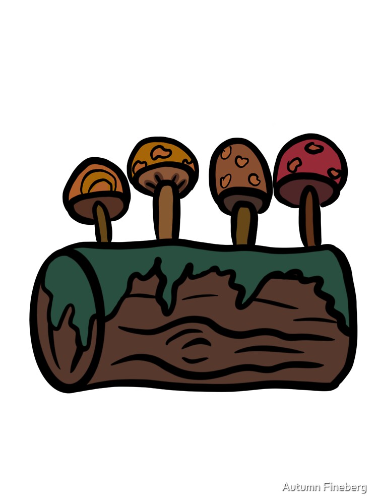 Mushrooms on a Log by Autumn Fineberg T-Shirts, Hoodie, Sweatshirt | BlankRebels.com (Image 3)