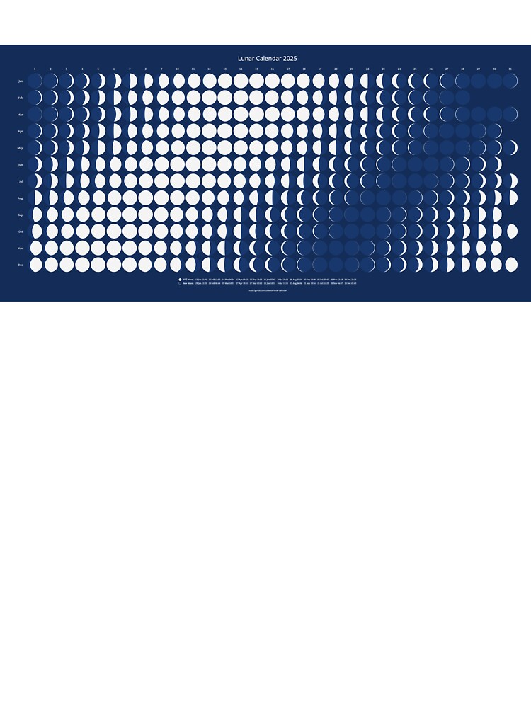 Lunar Calendar 2025 by codebox T-Shirts, Hoodie, Sweatshirt | BlankRebels.com (Image 3)