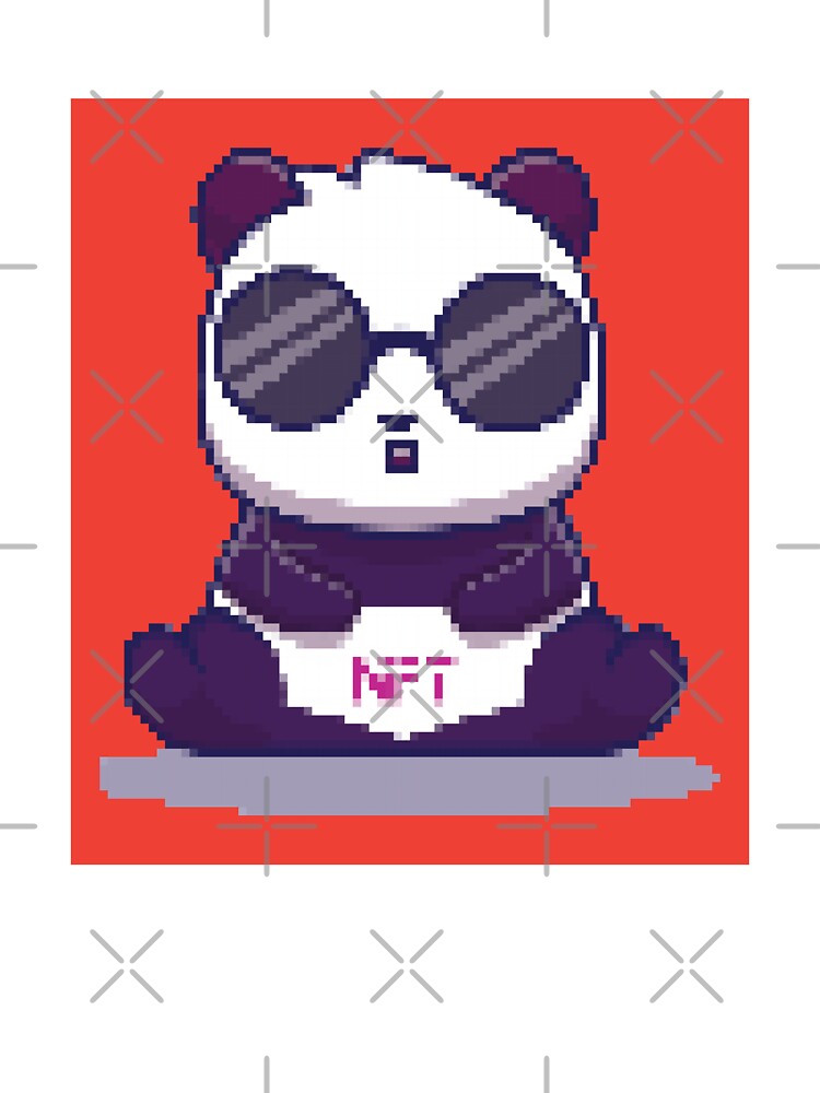 NFT Pixel Panda Art - NFT Crypto art by cruzzcreation T-Shirts, Hoodie, Sweatshirt | BlankRebels.com (Image 3)
