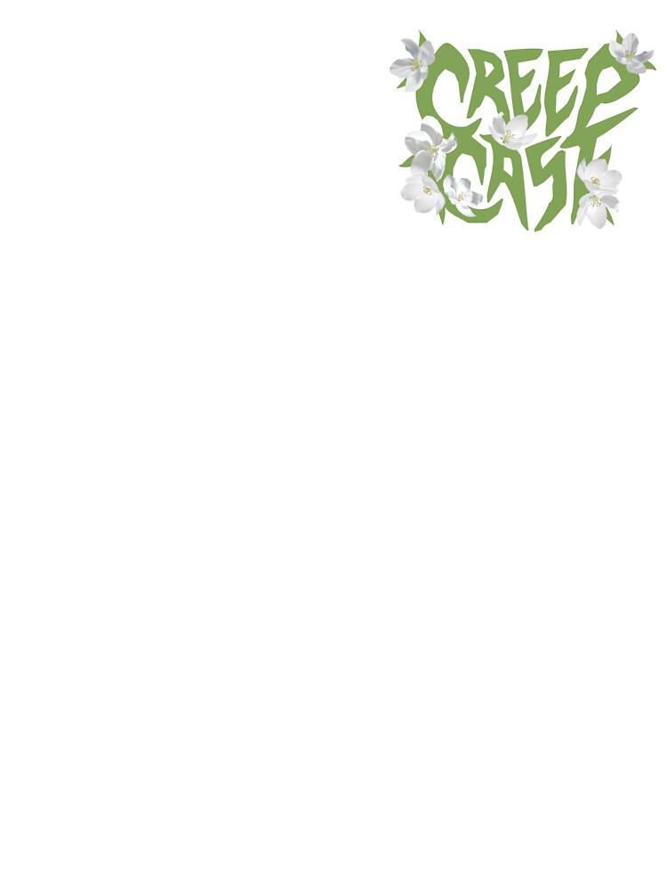 Creep Cast Logo [Green Floral Version] by Victoria Illustrations T-Shirts, Hoodie, Sweatshirt | BlankRebels.com (Image 3)