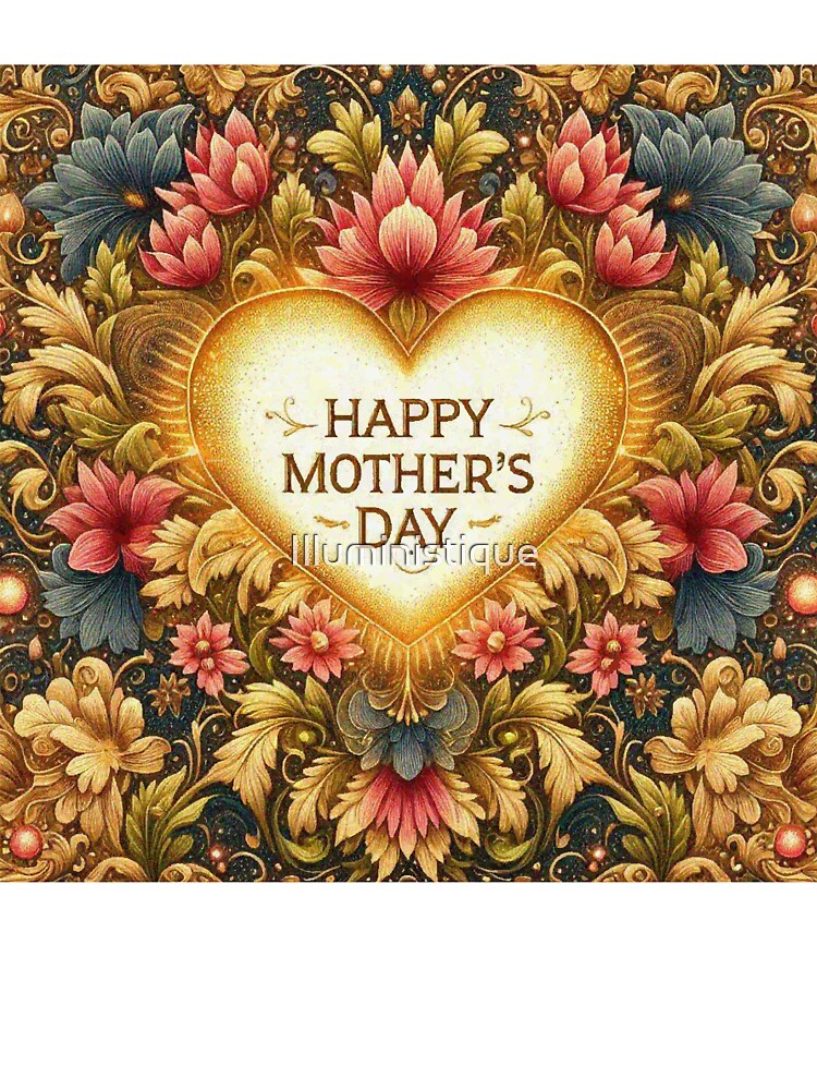 Golden Mothers Heart Mothers Day Card Gift by Illuministique T-Shirts, Hoodie, Sweatshirt | BlankRebels.com (Image 3)