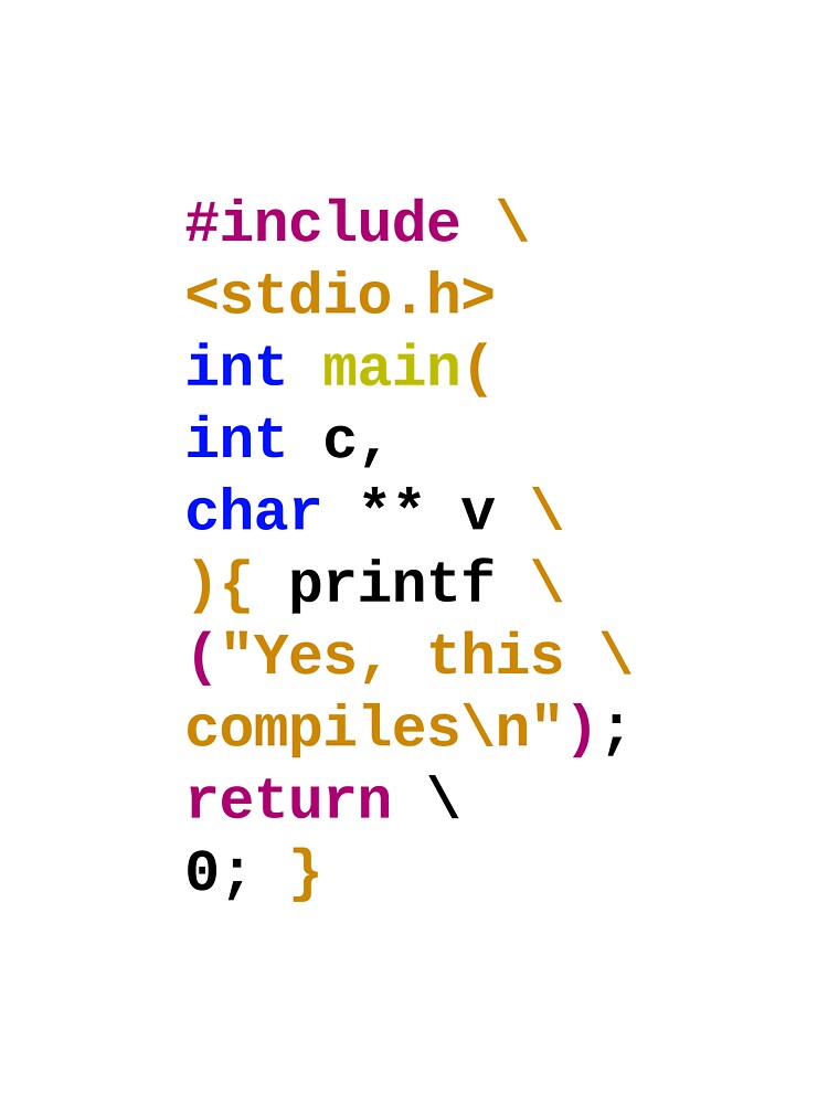 C code, yes it compiles by ByteWorksStudio T-Shirts, Hoodie, Sweatshirt | BlankRebels.com (Image 3)