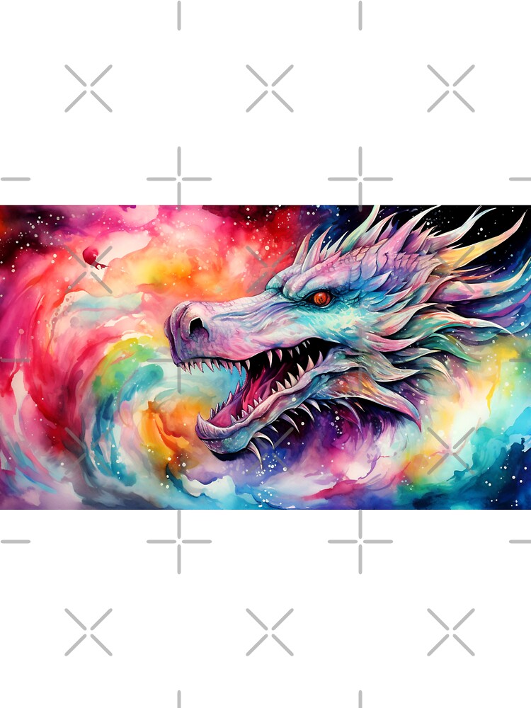 Dark Fantasy Watercolor - Rainbow Dragon by Fantasy Masterpiece T-Shirts, Hoodie, Sweatshirt | BlankRebels.com (Image 3)