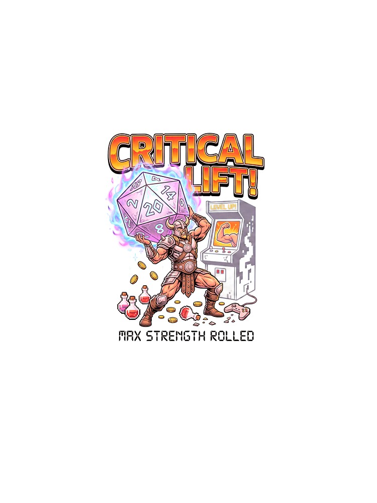 Critical Lift D20 – RPG Gaming Fitness ?? by DesignsEveryone T-Shirts, Hoodie, Sweatshirt | BlankRebels.com (Image 3)