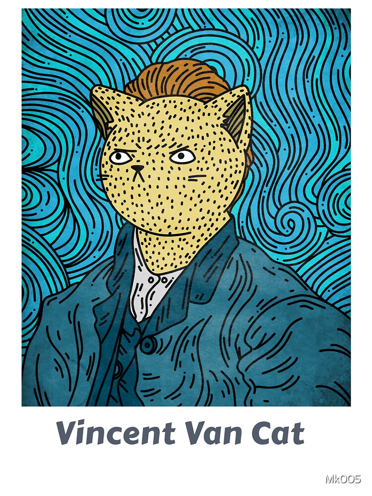 Vincent Van Cat by Mk005 T-Shirts, Hoodie, Sweatshirt | BlankRebels.com (Image 3)
