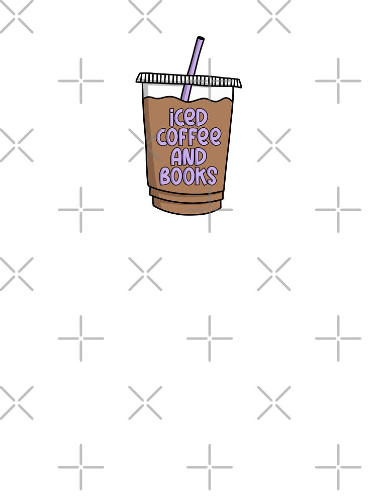 iced coffee and books - purple by haileyellis17 T-Shirts, Hoodie, Sweatshirt | BlankRebels.com (Image 3)