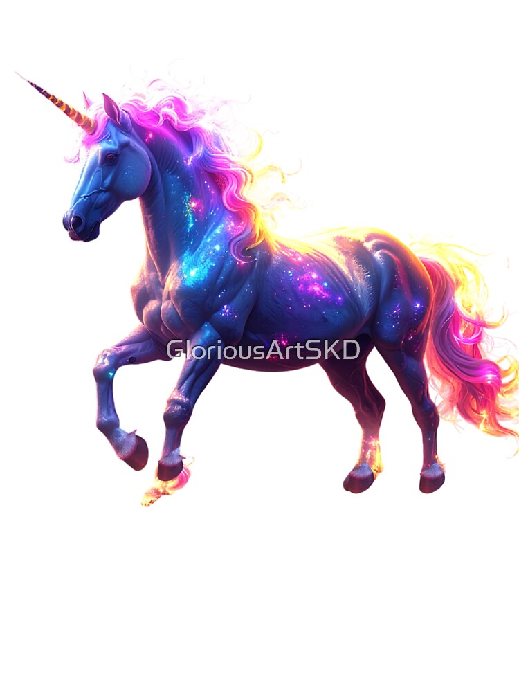 Colorful Glowing Unicorn by GloriousArtSKD T-Shirts, Hoodie, Sweatshirt | BlankRebels.com (Image 3)