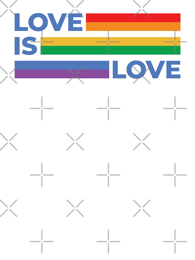 Love Is Love LGBT Pride Rainbow by BunnyPrinceDegn