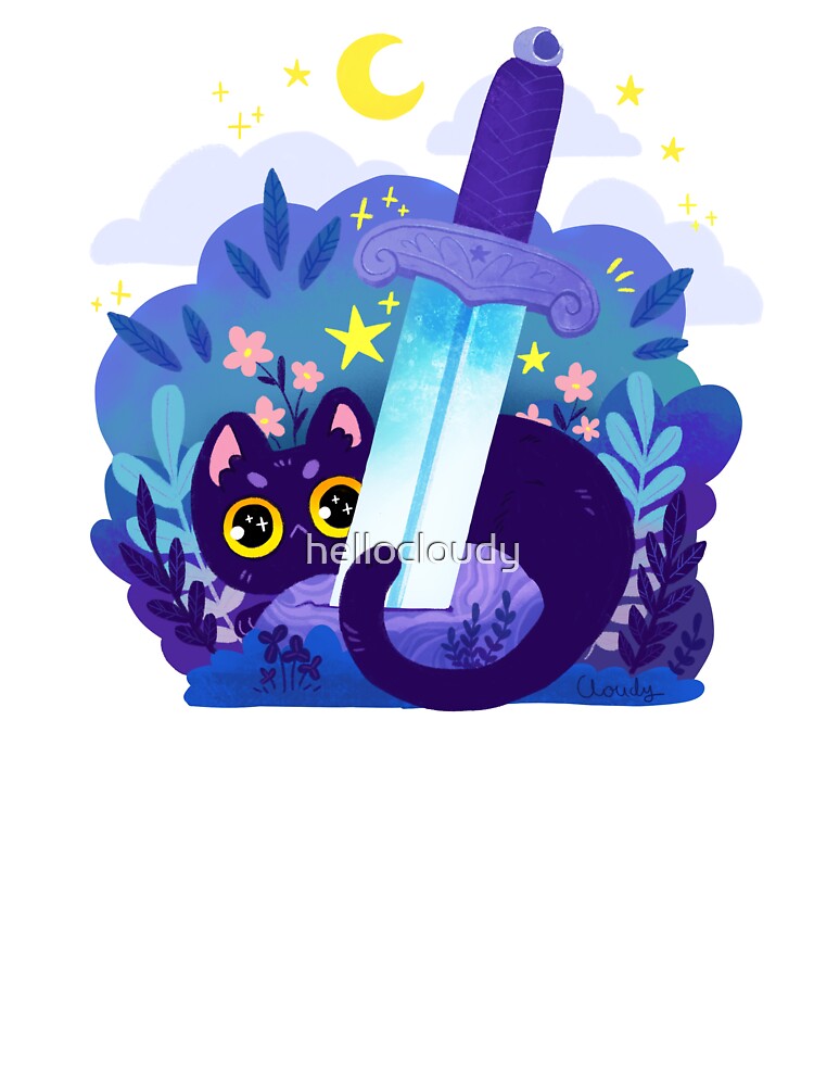 Sword cat by hellocloudy