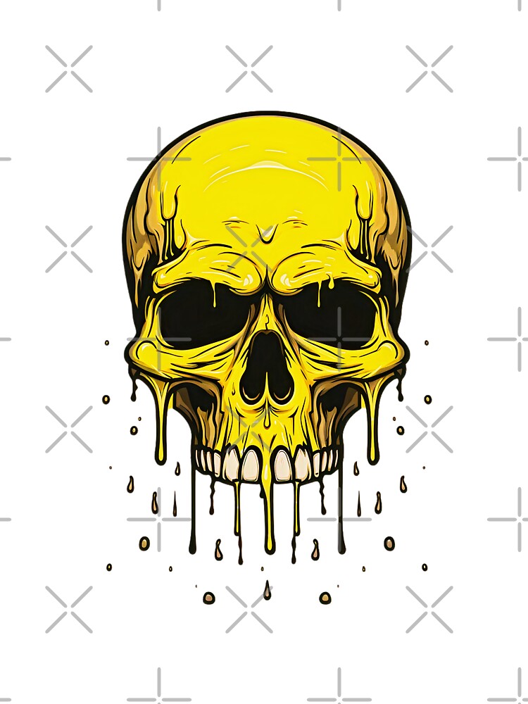 Colorful Dripping Skull | Colorful Melting Skull | Graffiti Skull by CoolHippoQuotes T-Shirts, Hoodie, Sweatshirt (Image 3)