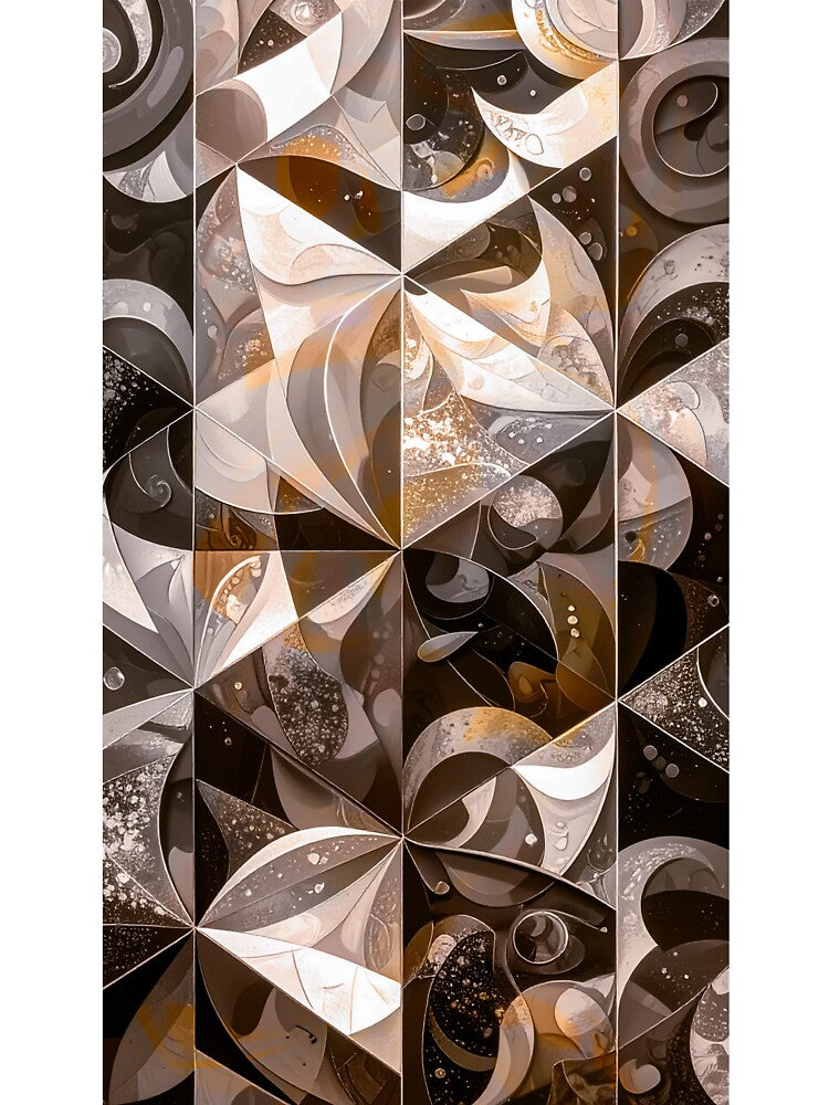 Geometric Flow Panels – Neutral Abstract Rhythm by NizuCaCi T-Shirts, Hoodie, Sweatshirt | BlankRebels.com (Image 3)
