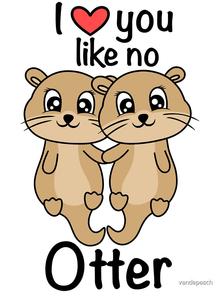 cute valentine otter couple holding hands by vandepasch T-Shirts, Hoodie, Sweatshirt | BlankRebels.com (Image 3)