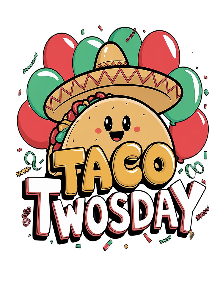 Taco Twosday Cinco De Mayo 2 Year Old Boy Girl Birthday by catsdothingz T-Shirts, Hoodie, Sweatshirt (Image 3)