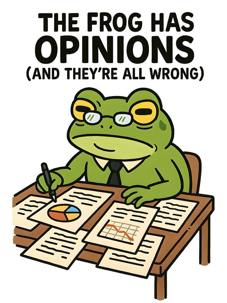 The Frog Has Opinions (And They're All Wrong) – Funny Frog Meme Design by VibeSnax T-Shirts, Hoodie, Sweatshirt (Image 3)