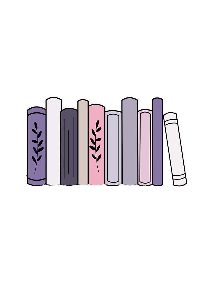 Purple Book Shelf by lollydesigned T-Shirts, Hoodie, Sweatshirt | BlankRebels.com (Image 3)