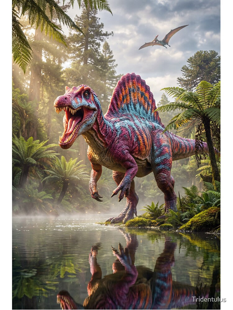 Colorful Dinosaur: Spinosaurus by Tridentulus T-Shirts, Hoodie, Sweatshirt | BlankRebels.com (Image 3)